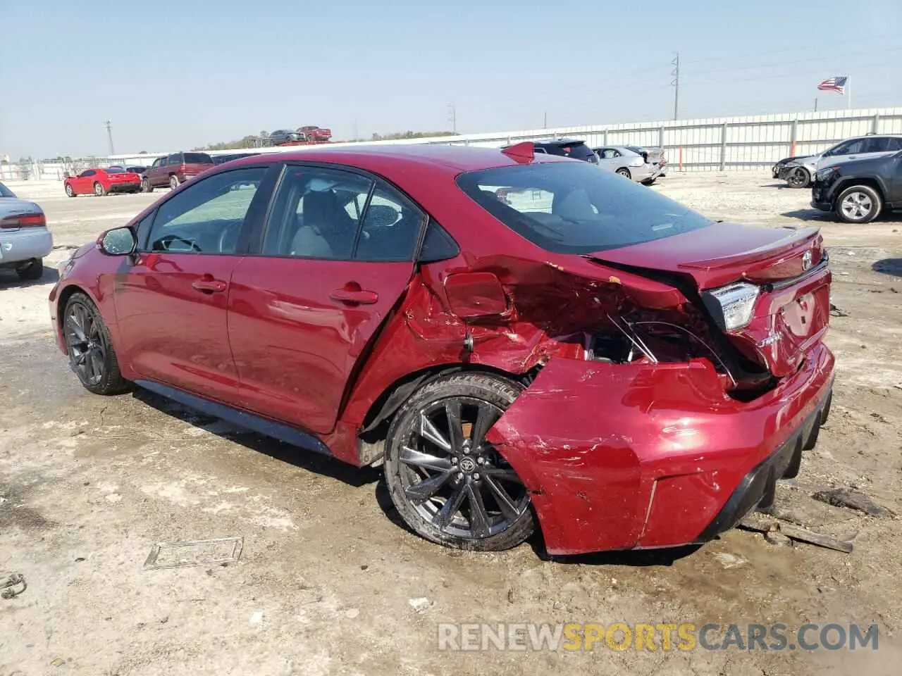 2 fotografías del automóvil dañado 5YFS4MCE5RP191736 TOYOTA COROLLA 2024
