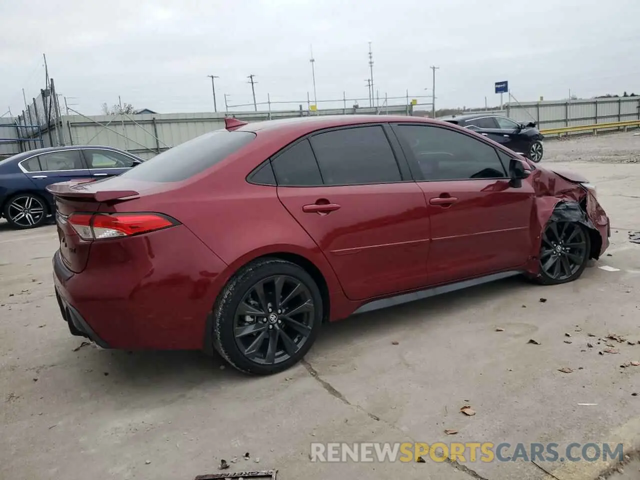 3 fotografías del automóvil dañado 5YFS4MCE5RP201519 TOYOTA COROLLA 2024
