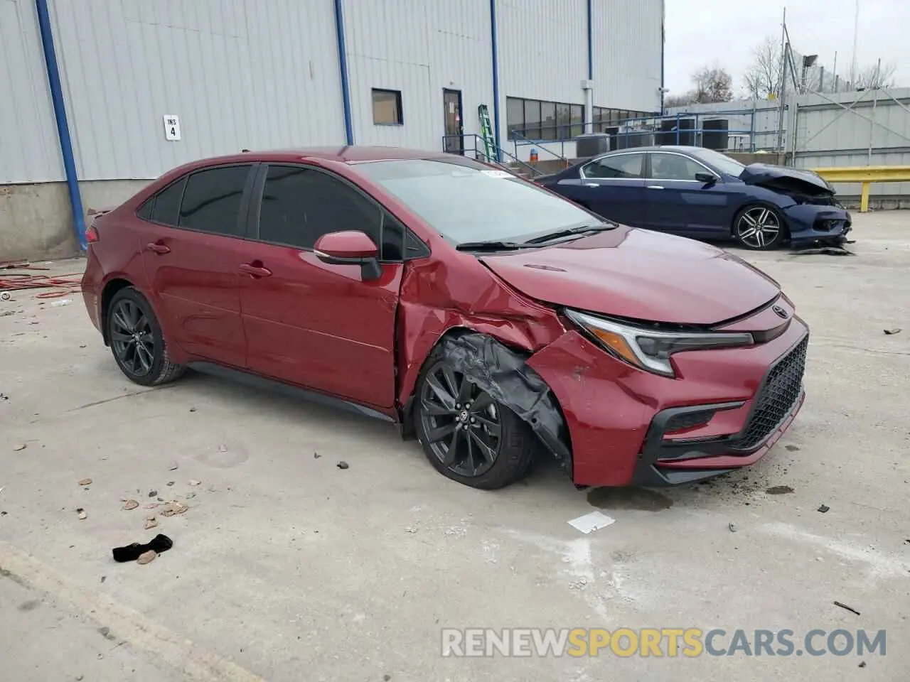 4 fotografías del automóvil dañado 5YFS4MCE5RP201519 TOYOTA COROLLA 2024