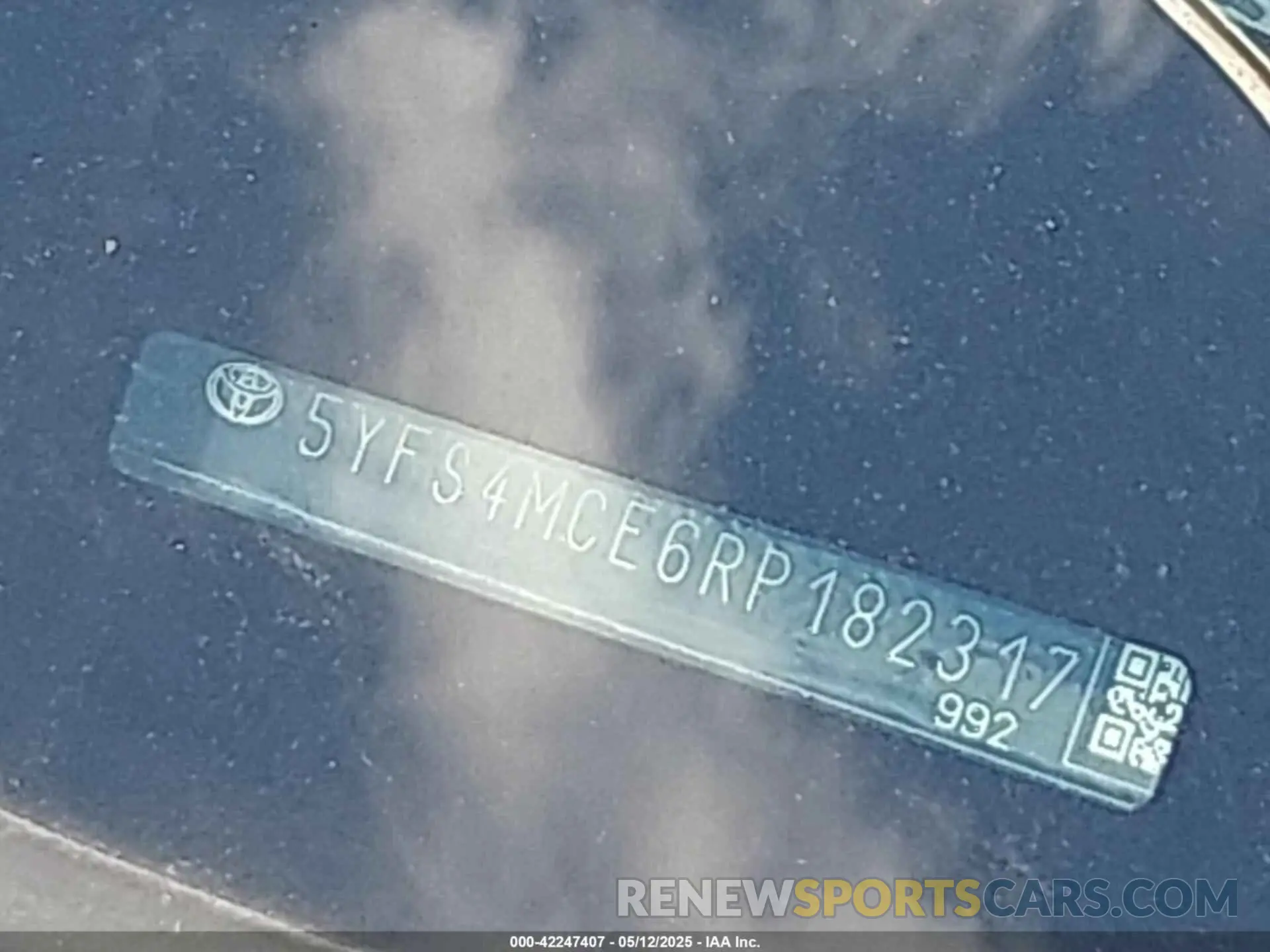 9 fotografías del automóvil dañado 5YFS4MCE6RP182317 TOYOTA COROLLA 2024
