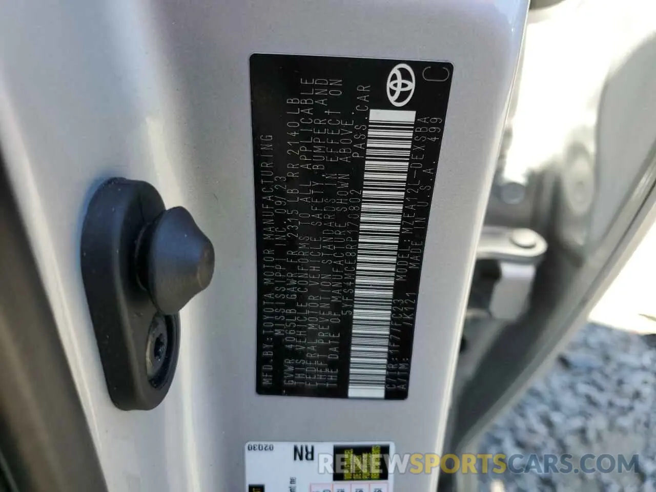 14 fotografías del automóvil dañado 5YFS4MCE8RP170802 TOYOTA COROLLA 2024