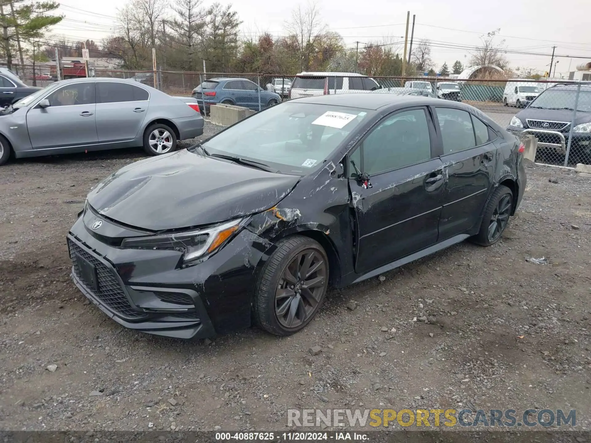 2 fotografías del automóvil dañado 5YFS4MCEXRP180456 TOYOTA COROLLA 2024