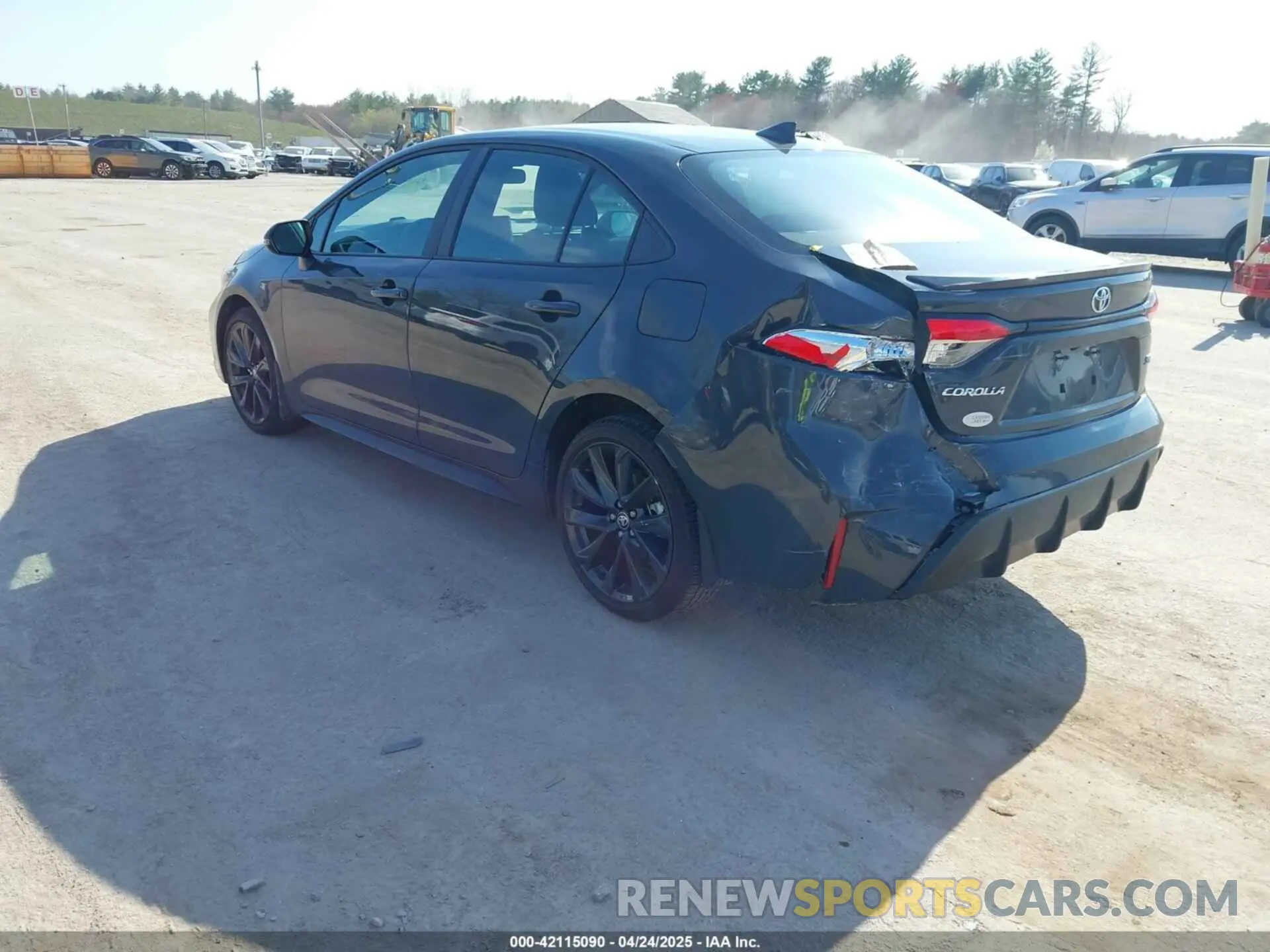 3 fotografías del automóvil dañado 5YFS4MCEXRP213374 TOYOTA COROLLA 2024