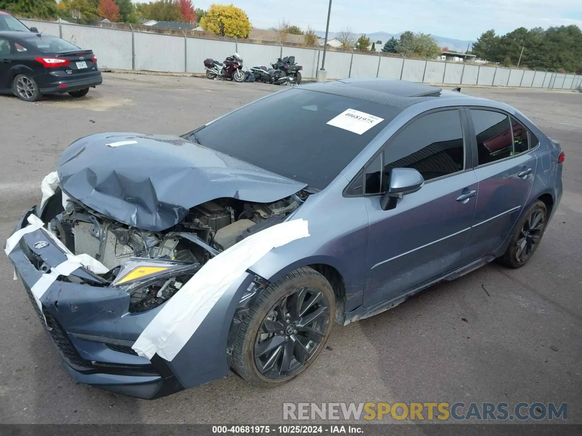 2 fotografías del automóvil dañado 5YFT4MCEXRP168473 TOYOTA COROLLA 2024