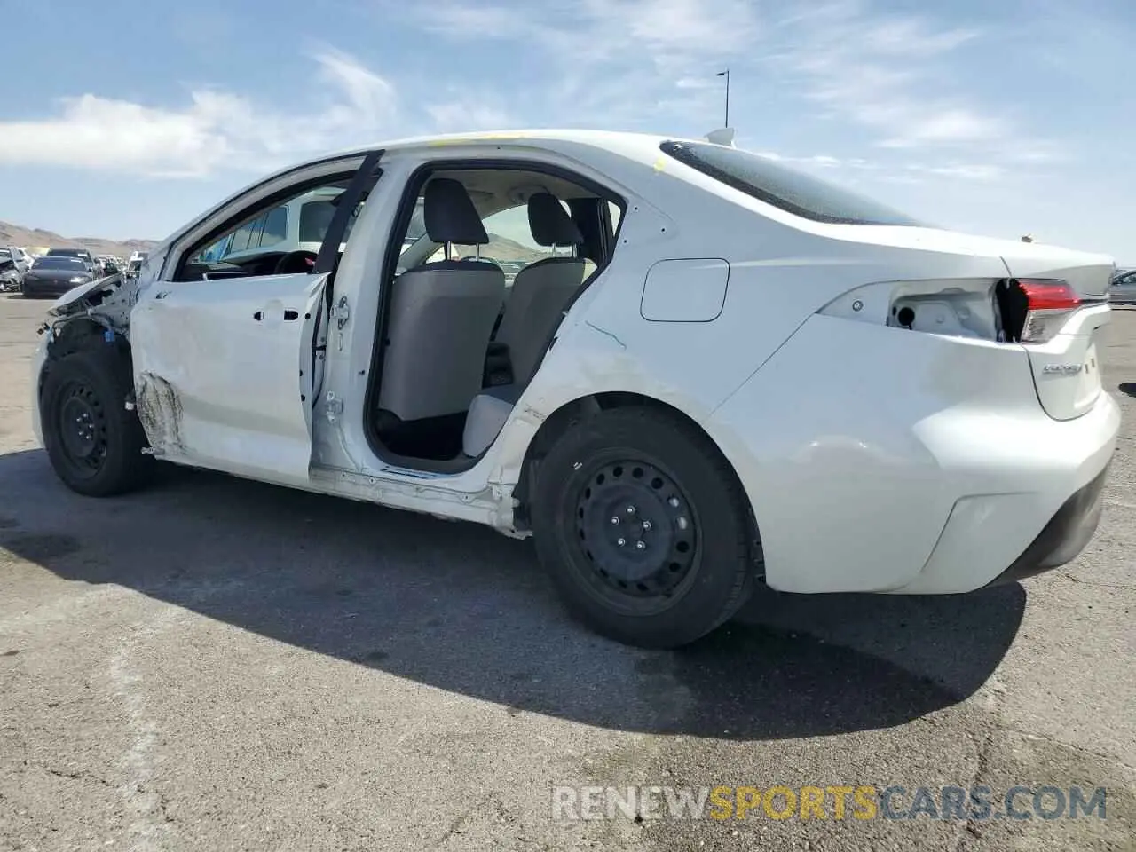 2 fotografías del automóvil dañado JTDB4MEE1R3024165 TOYOTA COROLLA 2024