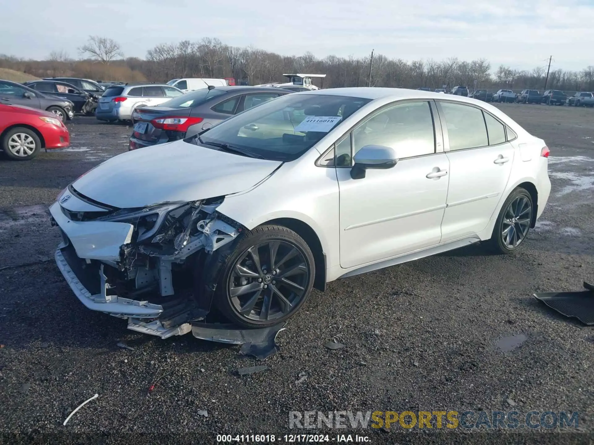 2 fotografías del automóvil dañado JTDB4MEE2R3023820 TOYOTA COROLLA 2024
