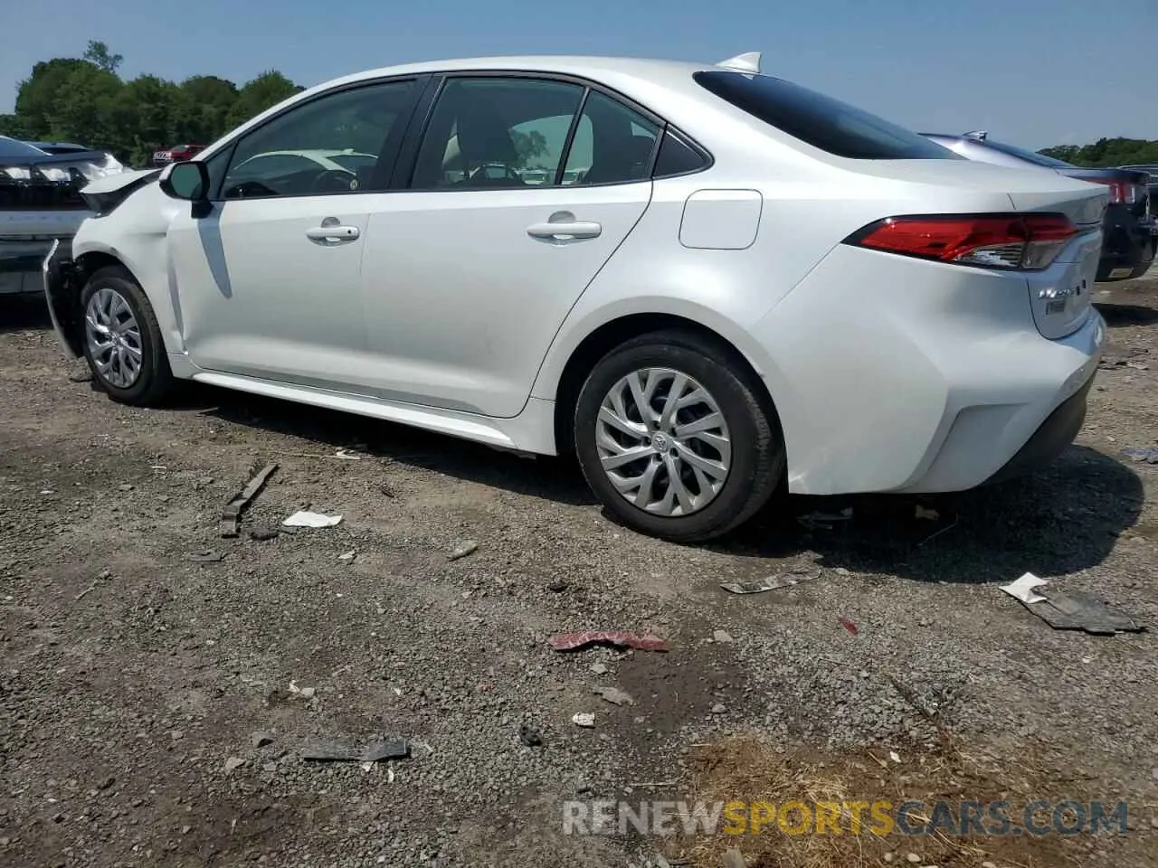 2 fotografías del automóvil dañado JTDB4MEE4R3019378 TOYOTA COROLLA 2024