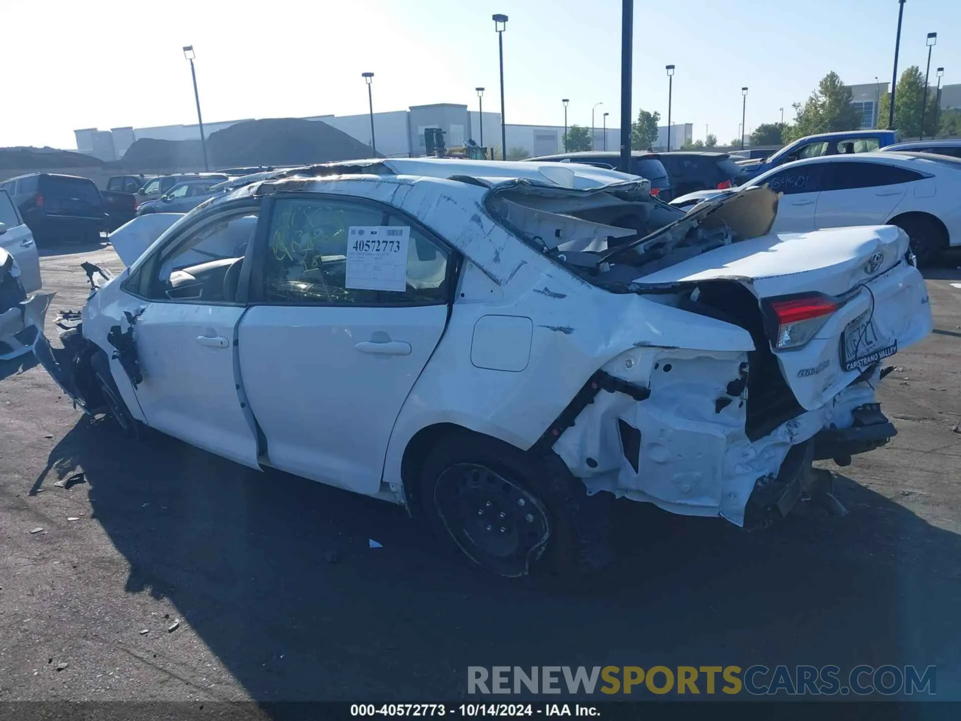 3 fotografías del automóvil dañado JTDB4MEE4R3023561 TOYOTA COROLLA 2024