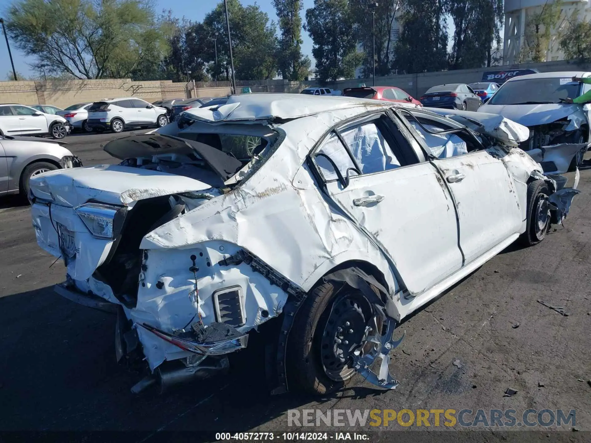 4 fotografías del automóvil dañado JTDB4MEE4R3023561 TOYOTA COROLLA 2024