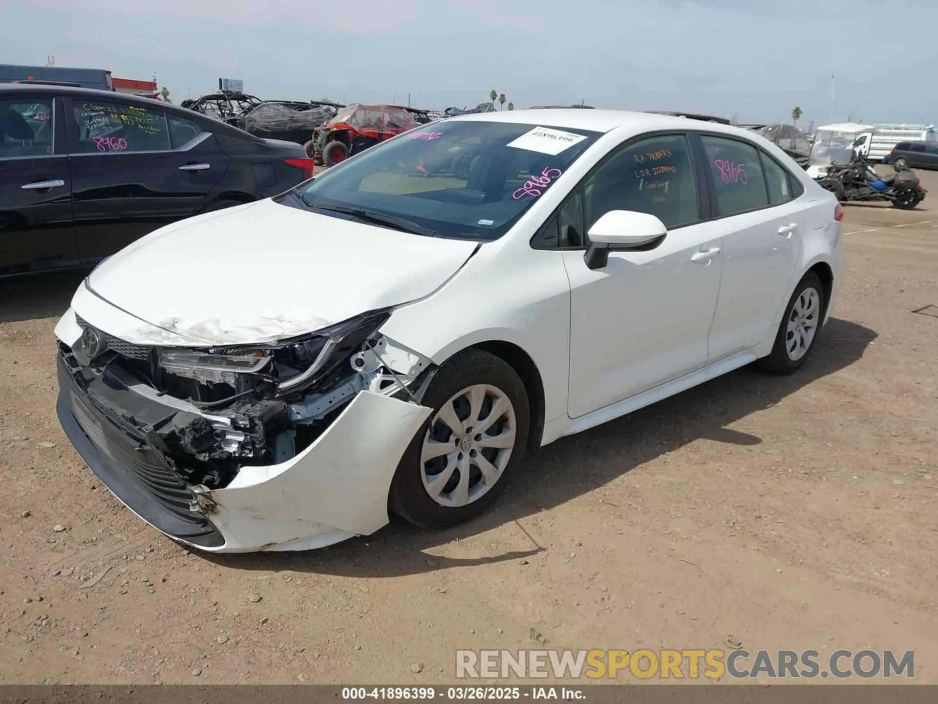2 fotografías del automóvil dañado JTDB4MEE7RJ012968 TOYOTA COROLLA 2024