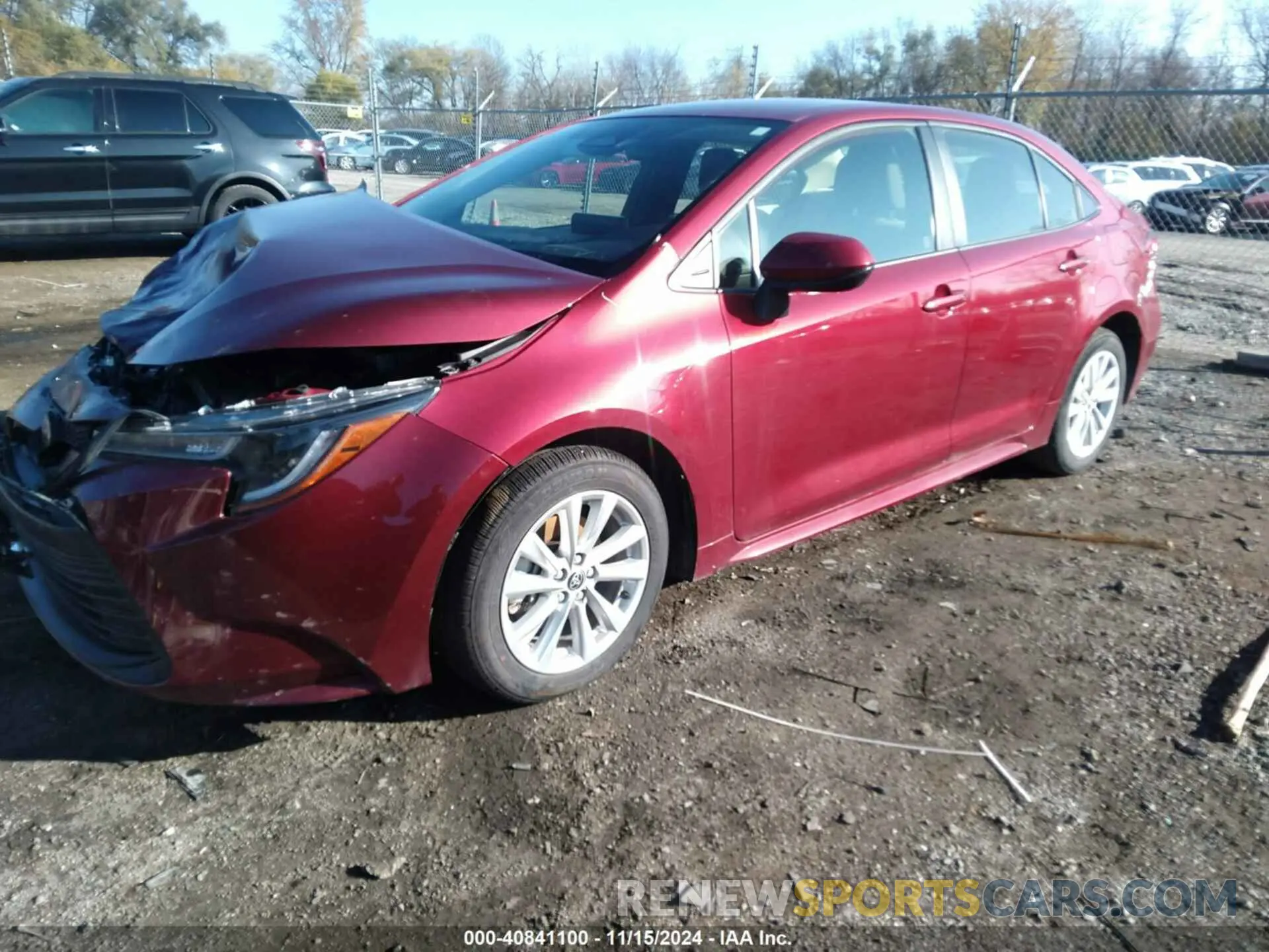 2 fotografías del automóvil dañado JTDB4MEEXRJ015539 TOYOTA COROLLA 2024