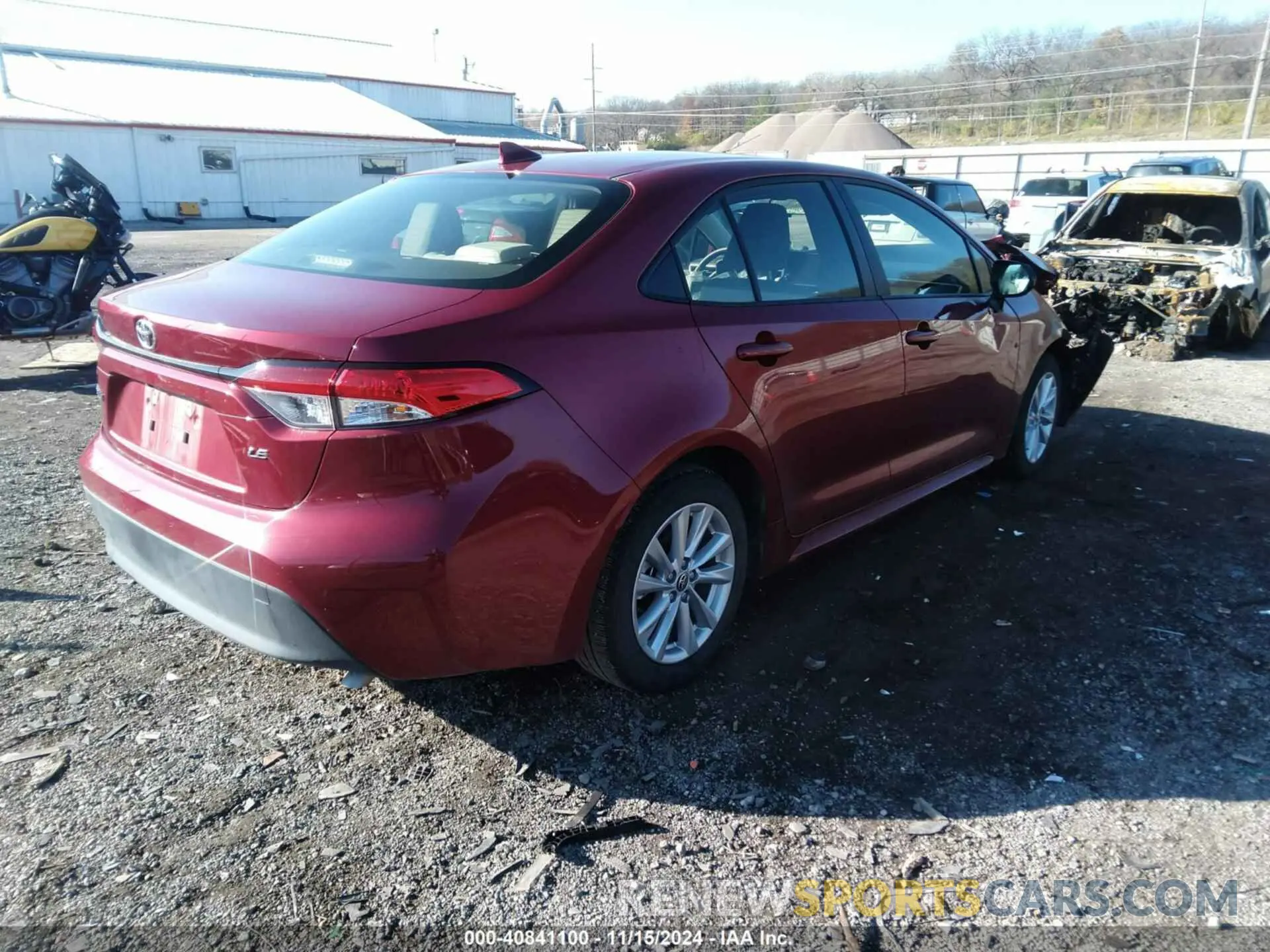 4 fotografías del automóvil dañado JTDB4MEEXRJ015539 TOYOTA COROLLA 2024