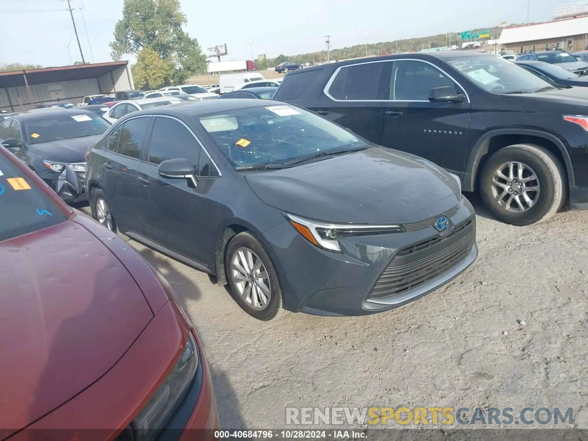 1 fotografías del automóvil dañado JTDBCMFE0R3031402 TOYOTA COROLLA 2024