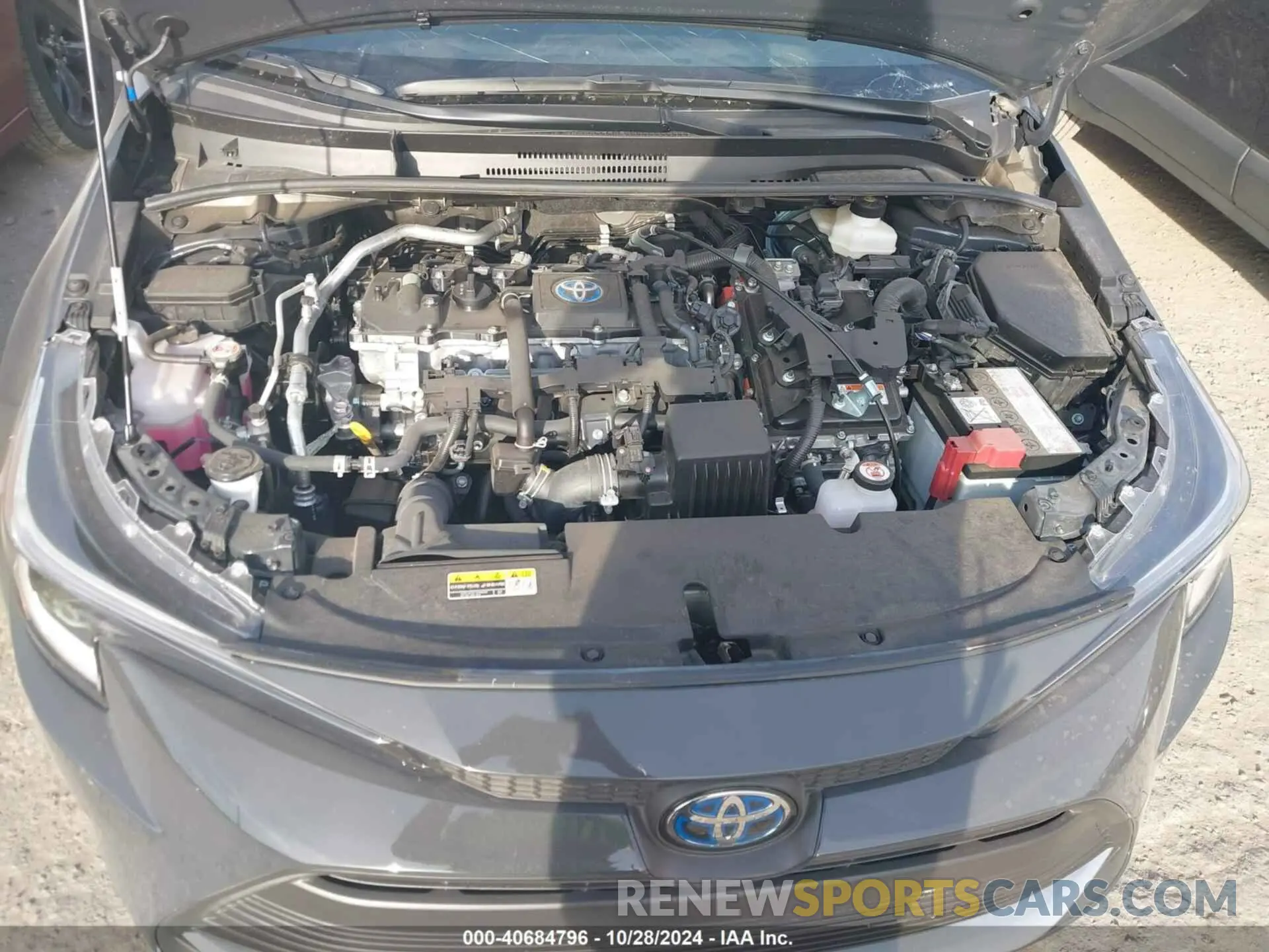 10 fotografías del automóvil dañado JTDBCMFE0R3031402 TOYOTA COROLLA 2024