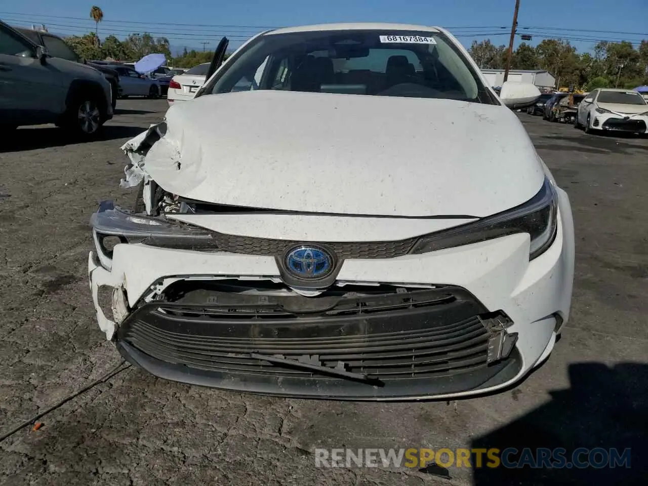 5 fotografías del automóvil dañado JTDBCMFE0R3032422 TOYOTA COROLLA 2024