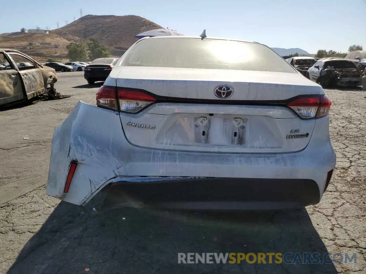 6 fotografías del automóvil dañado JTDBCMFE0R3032422 TOYOTA COROLLA 2024