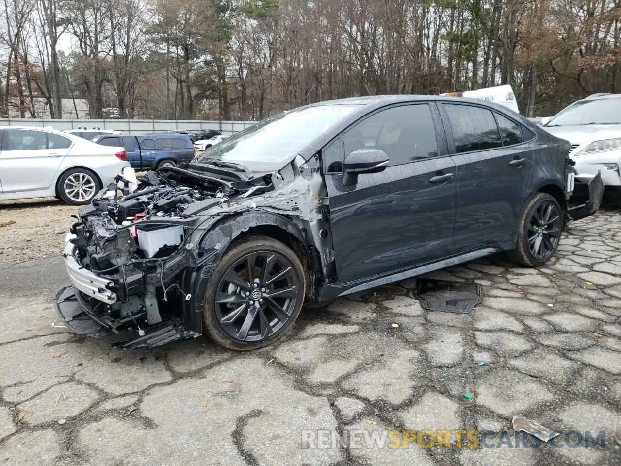 1 fotografías del automóvil dañado JTDBCMFE0R3048605 TOYOTA COROLLA 2024