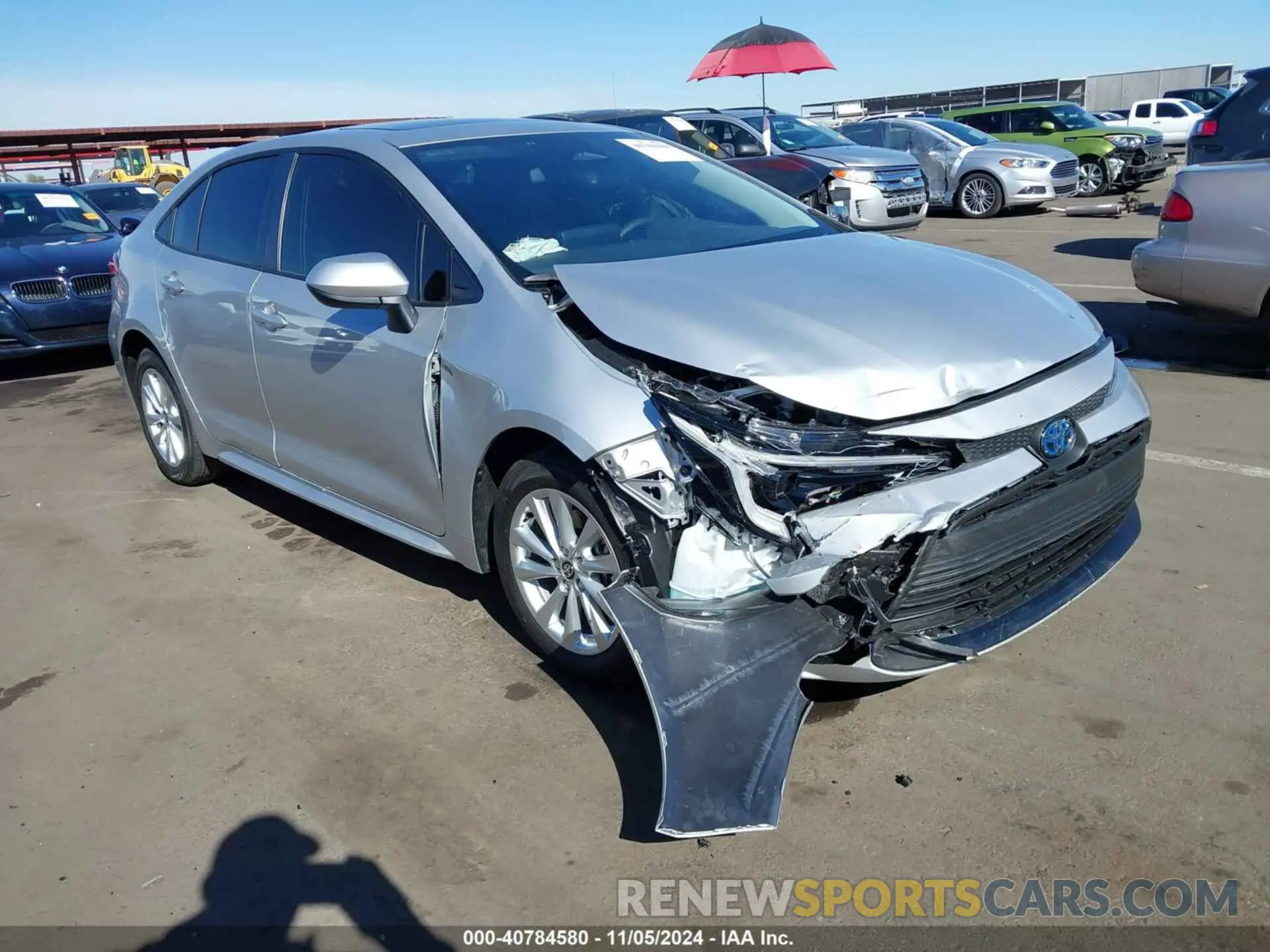 1 fotografías del automóvil dañado JTDBCMFE0RJ033257 TOYOTA COROLLA 2024
