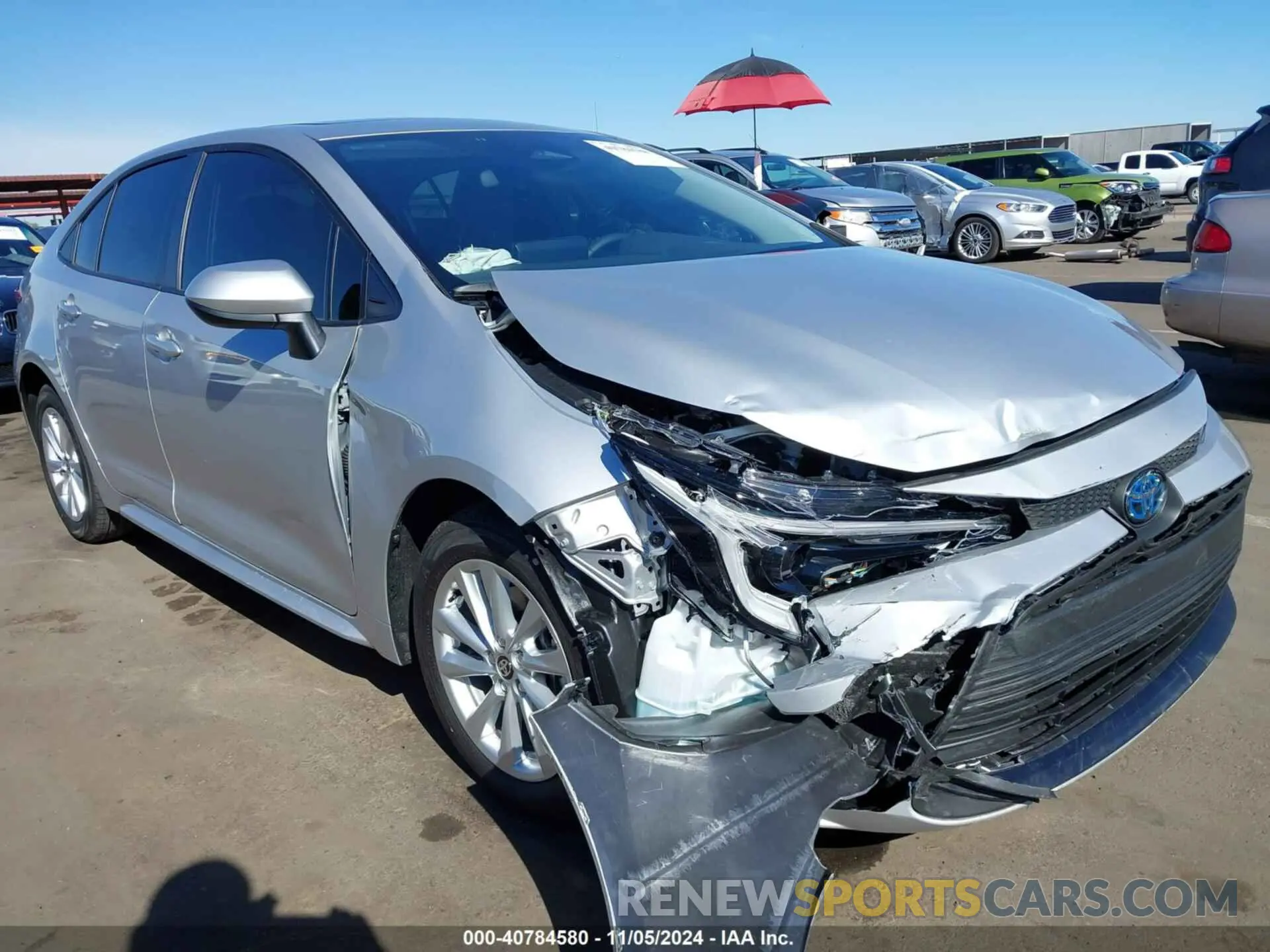6 fotografías del automóvil dañado JTDBCMFE0RJ033257 TOYOTA COROLLA 2024