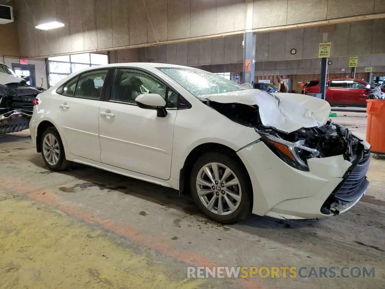 4 fotografías del automóvil dañado JTDBCMFE1R3051402 TOYOTA COROLLA 2024