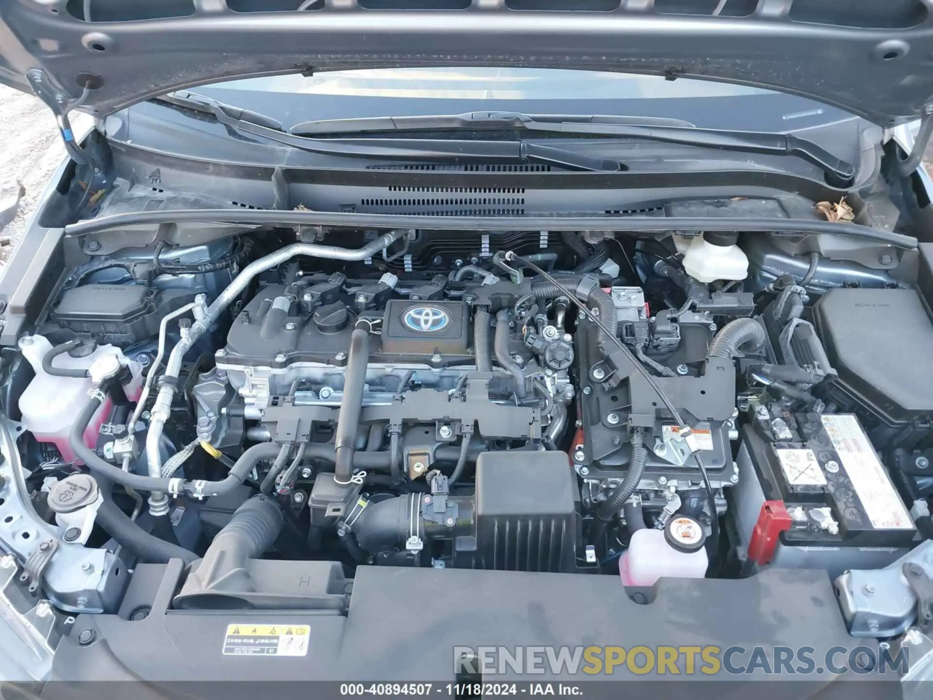 10 fotografías del automóvil dañado JTDBCMFE2R3050565 TOYOTA COROLLA 2024