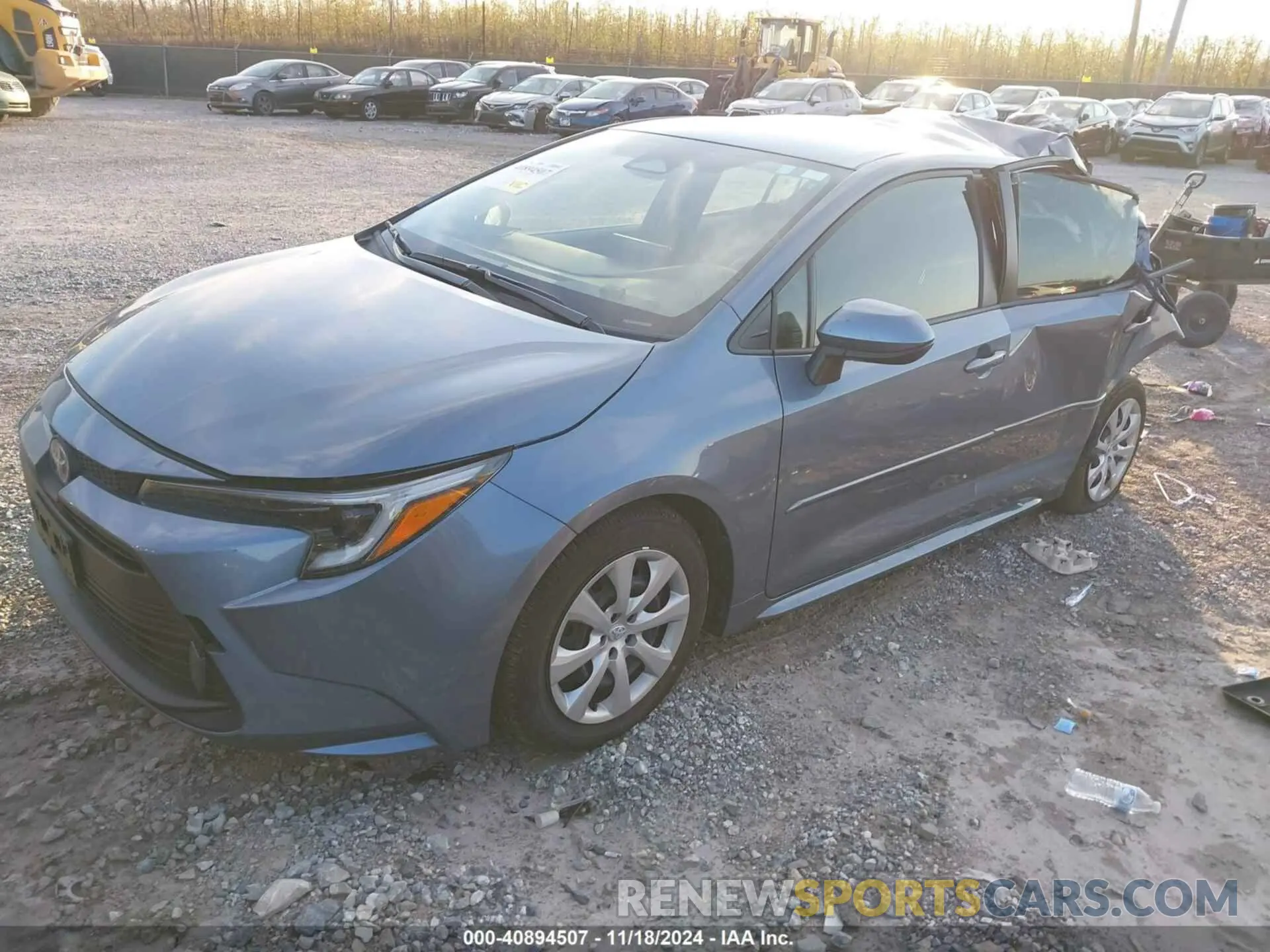 2 fotografías del automóvil dañado JTDBCMFE2R3050565 TOYOTA COROLLA 2024