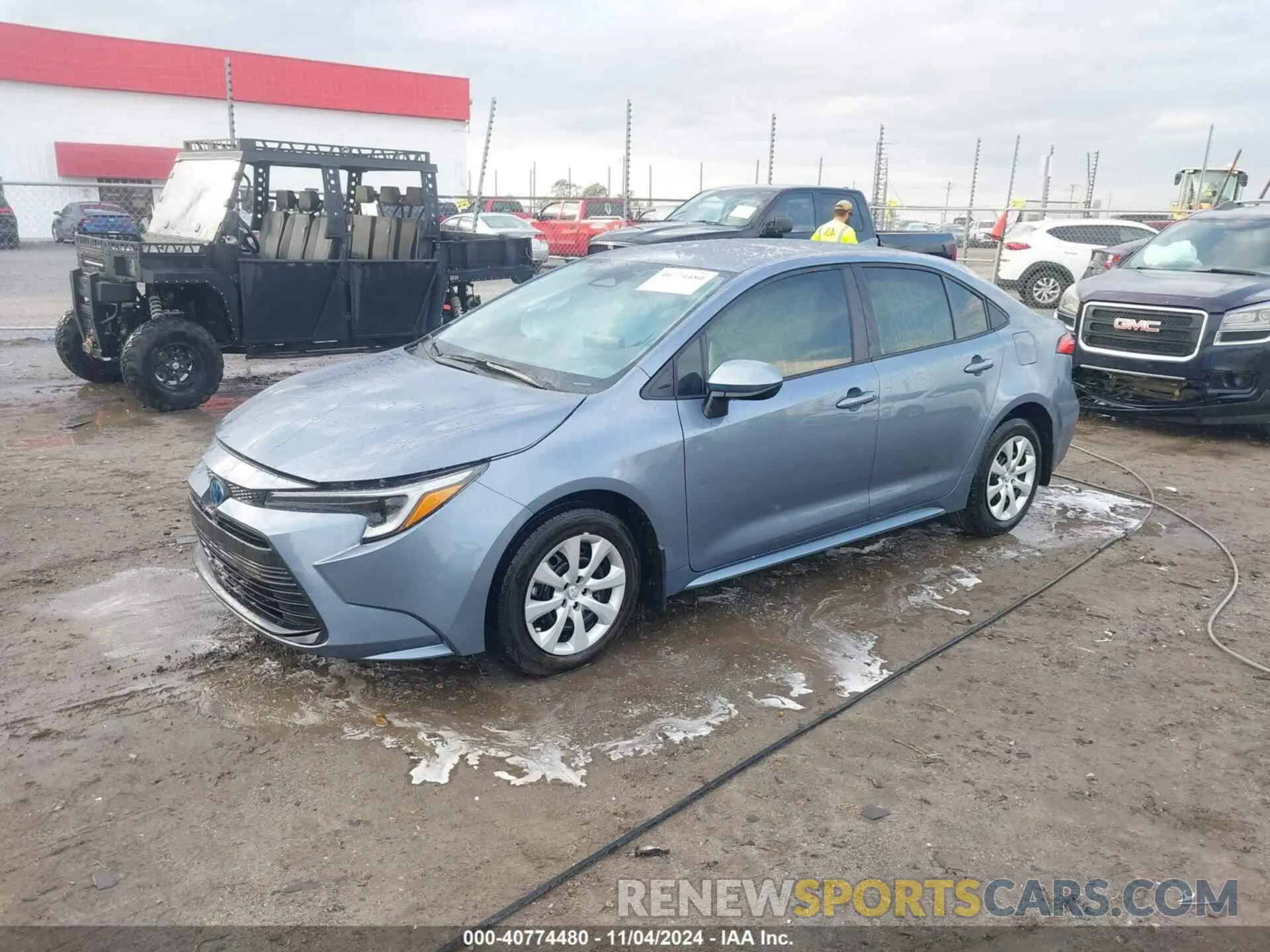 2 fotografías del automóvil dañado JTDBCMFE2R3061310 TOYOTA COROLLA 2024