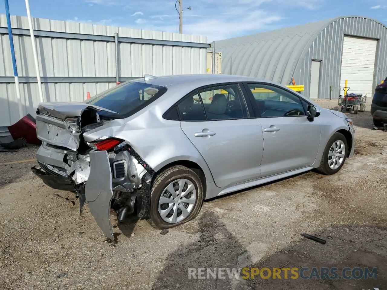 3 fotografías del automóvil dañado JTDBCMFE2RJ035527 TOYOTA COROLLA 2024