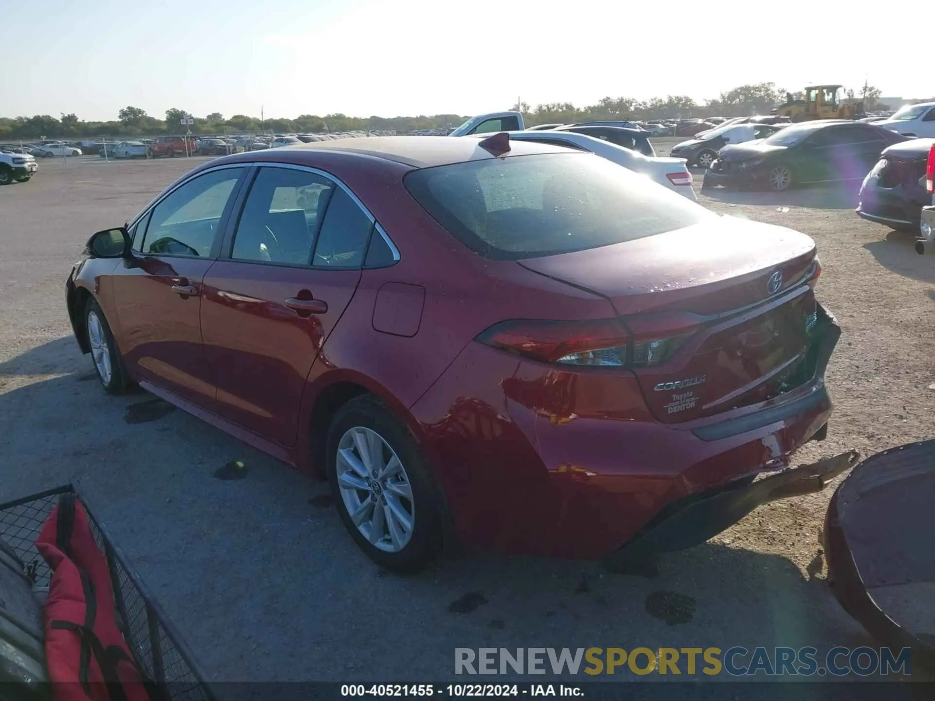 3 fotografías del automóvil dañado JTDBCMFE3RJ034211 TOYOTA COROLLA 2024