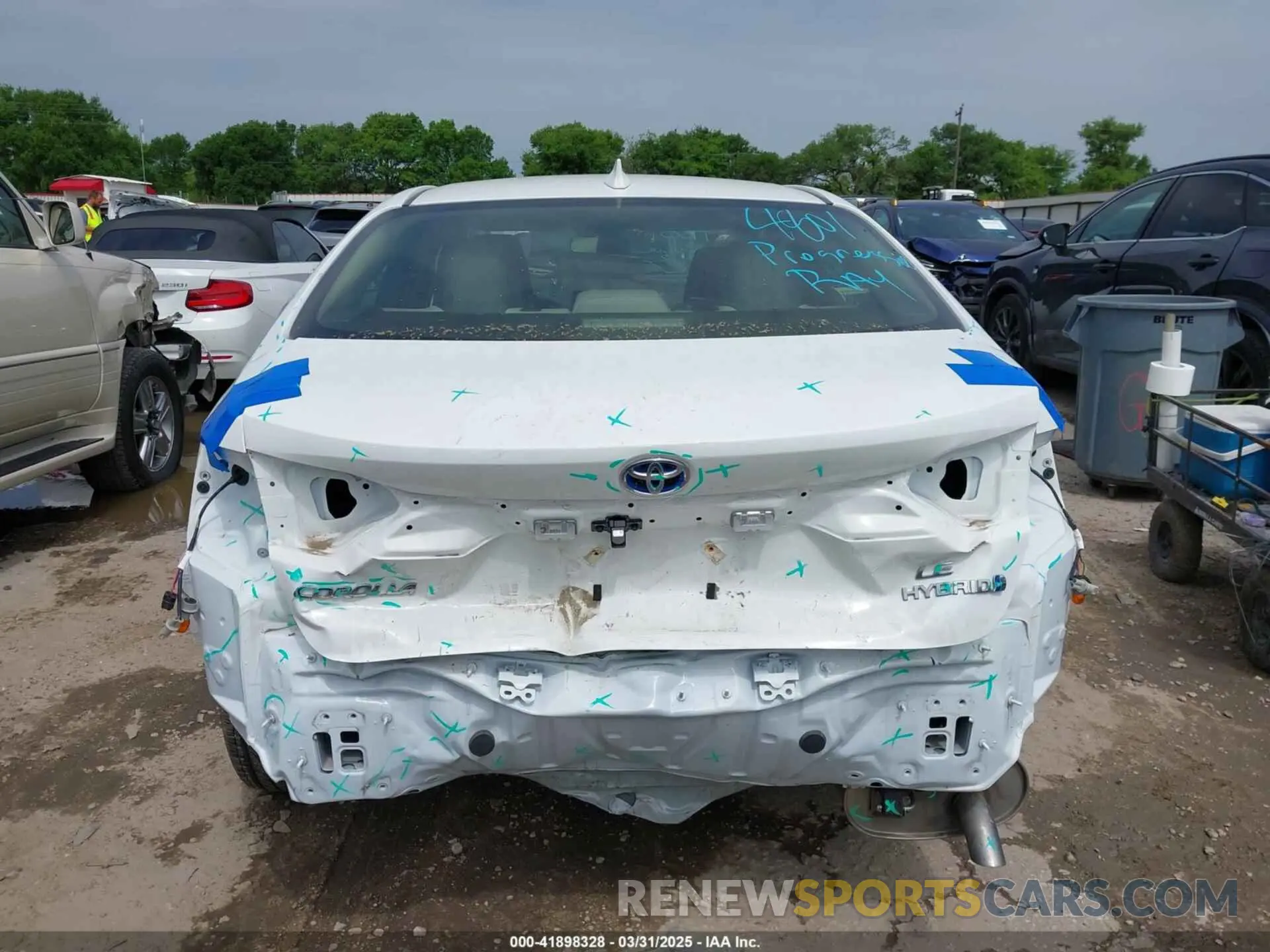 17 fotografías del automóvil dañado JTDBCMFE4R3040989 TOYOTA COROLLA 2024