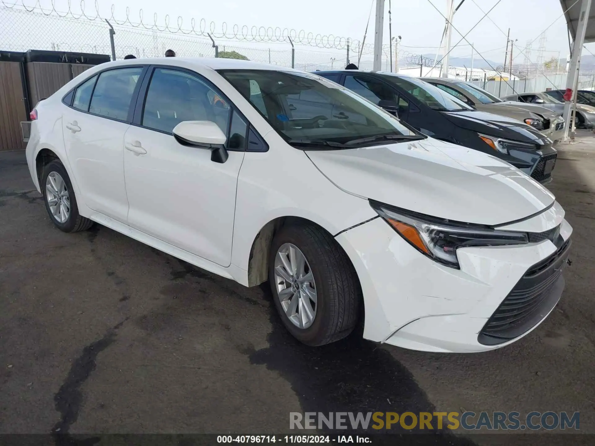 1 fotografías del automóvil dañado JTDBCMFE4RJ029955 TOYOTA COROLLA 2024