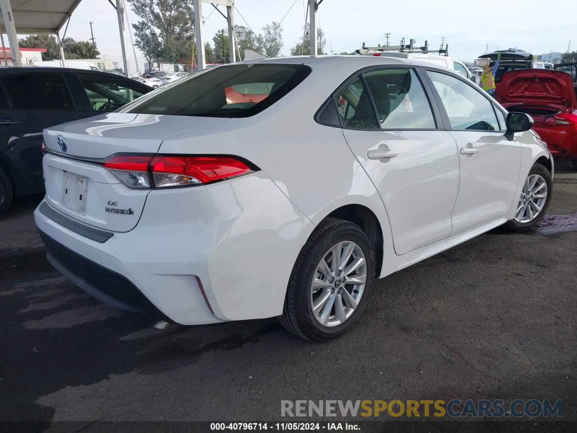 4 fotografías del automóvil dañado JTDBCMFE4RJ029955 TOYOTA COROLLA 2024