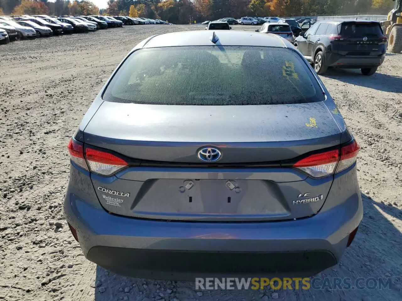 6 fotografías del automóvil dañado JTDBCMFE5R3039348 TOYOTA COROLLA 2024