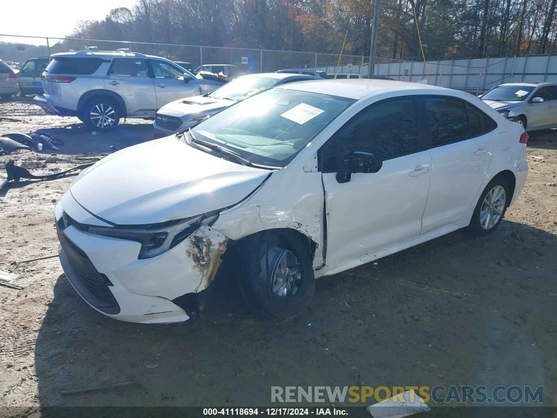 2 fotografías del automóvil dañado JTDBCMFE5R3039589 TOYOTA COROLLA 2024