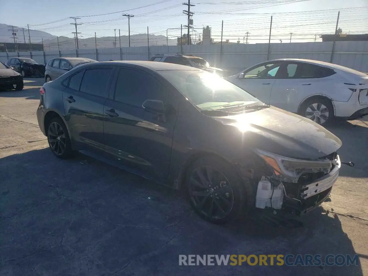 4 fotografías del automóvil dañado JTDBCMFE5R3044968 TOYOTA COROLLA 2024