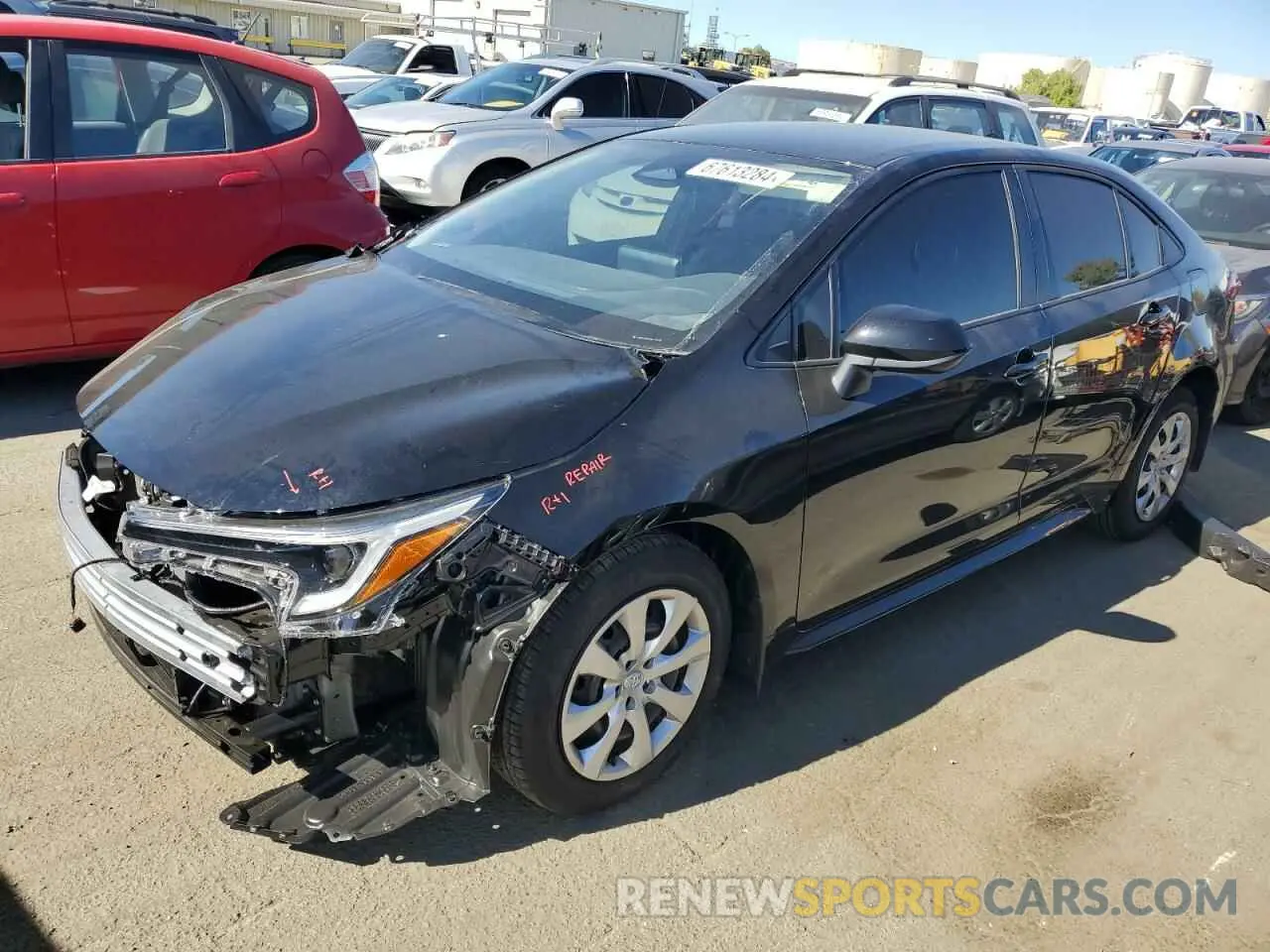 1 fotografías del automóvil dañado JTDBCMFE5R3051337 TOYOTA COROLLA 2024