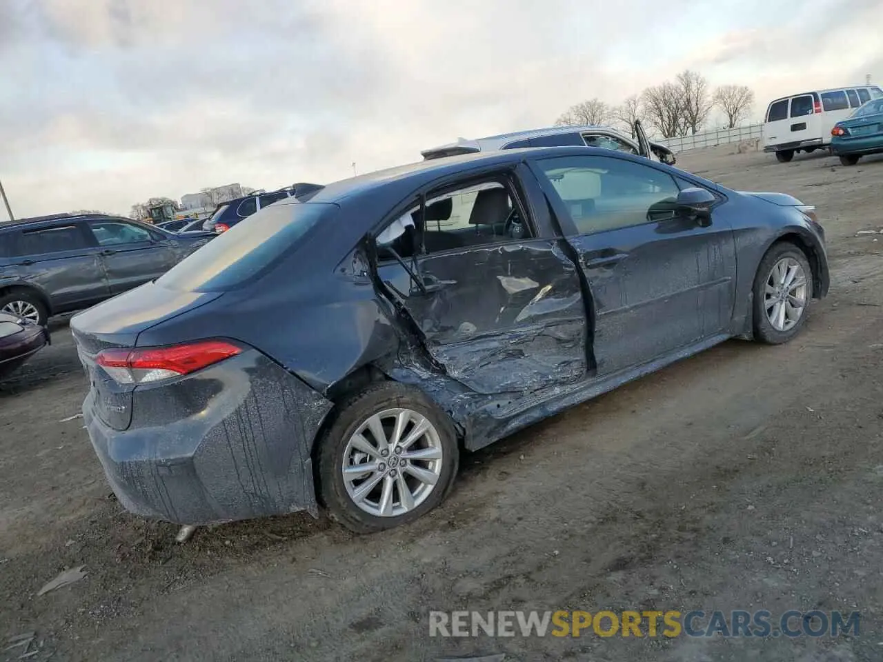 3 fotografías del automóvil dañado JTDBCMFE6R3039536 TOYOTA COROLLA 2024
