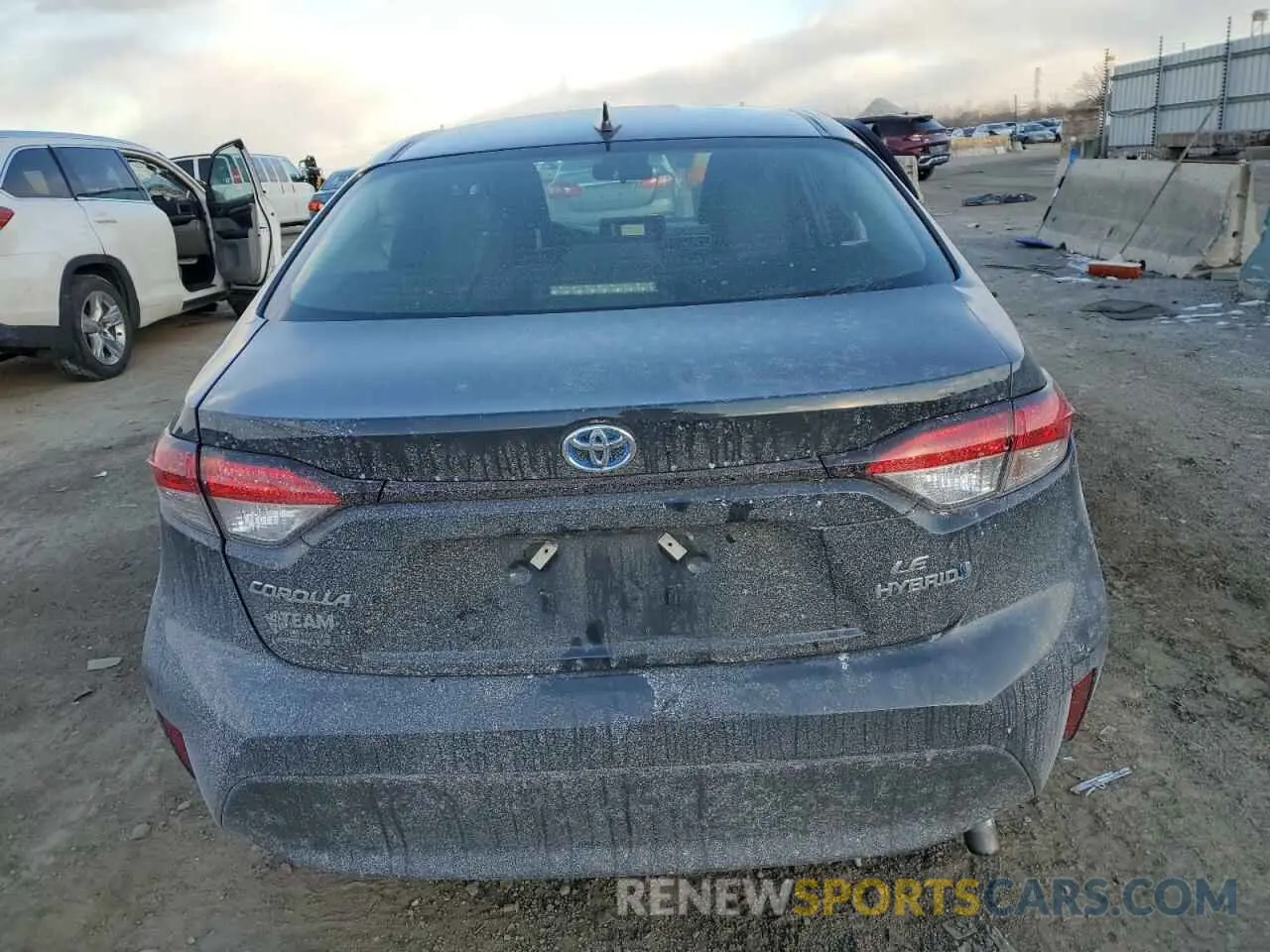 6 fotografías del automóvil dañado JTDBCMFE6R3039536 TOYOTA COROLLA 2024