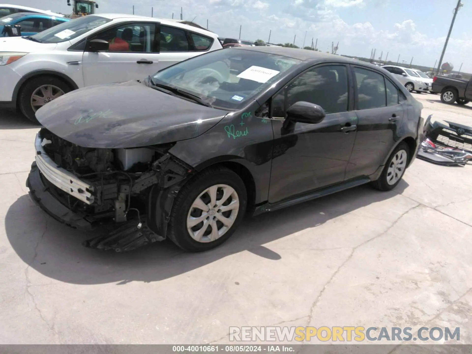 2 fotografías del automóvil dañado JTDBCMFE7R3036855 TOYOTA COROLLA 2024