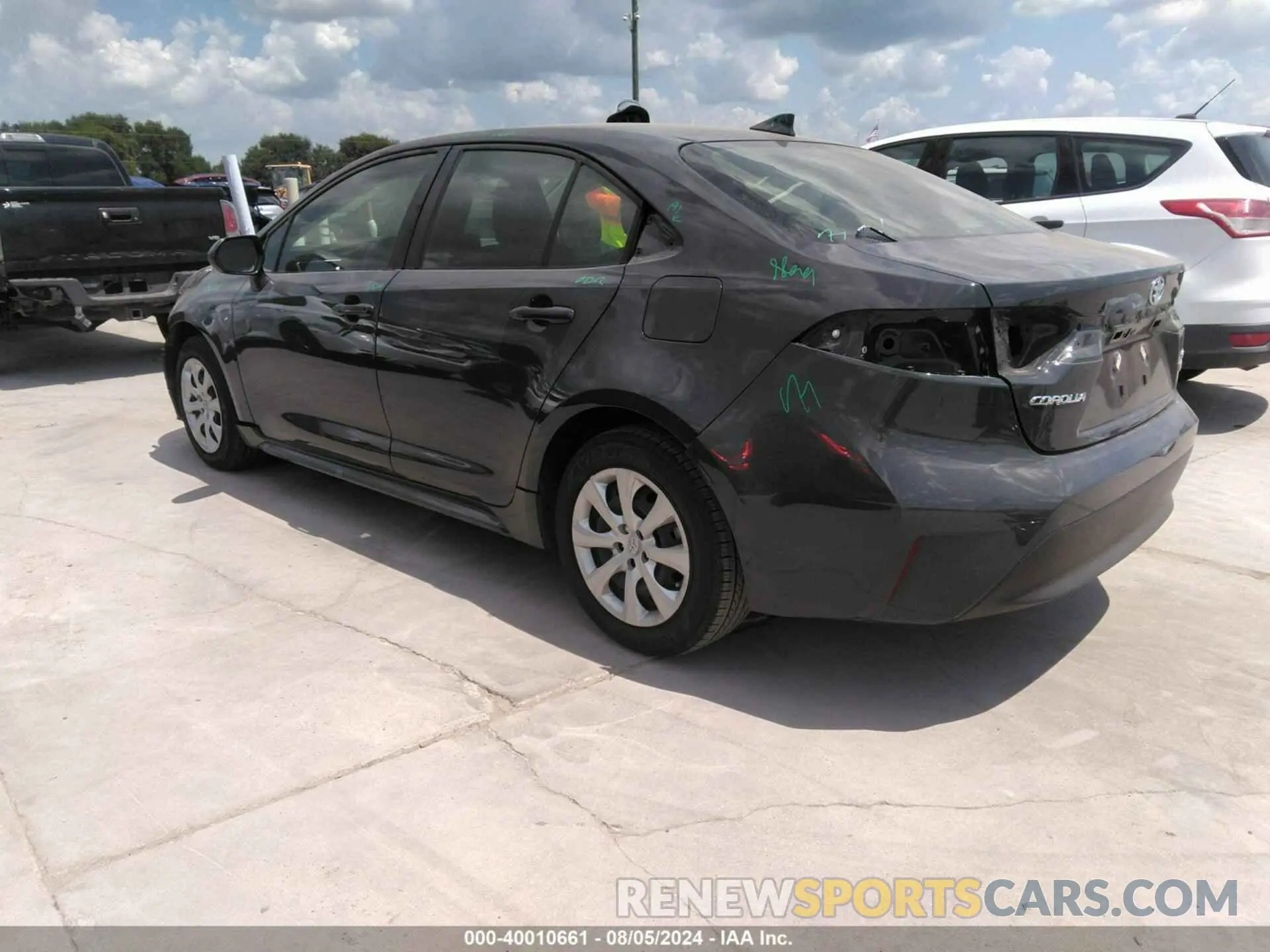3 fotografías del automóvil dañado JTDBCMFE7R3036855 TOYOTA COROLLA 2024