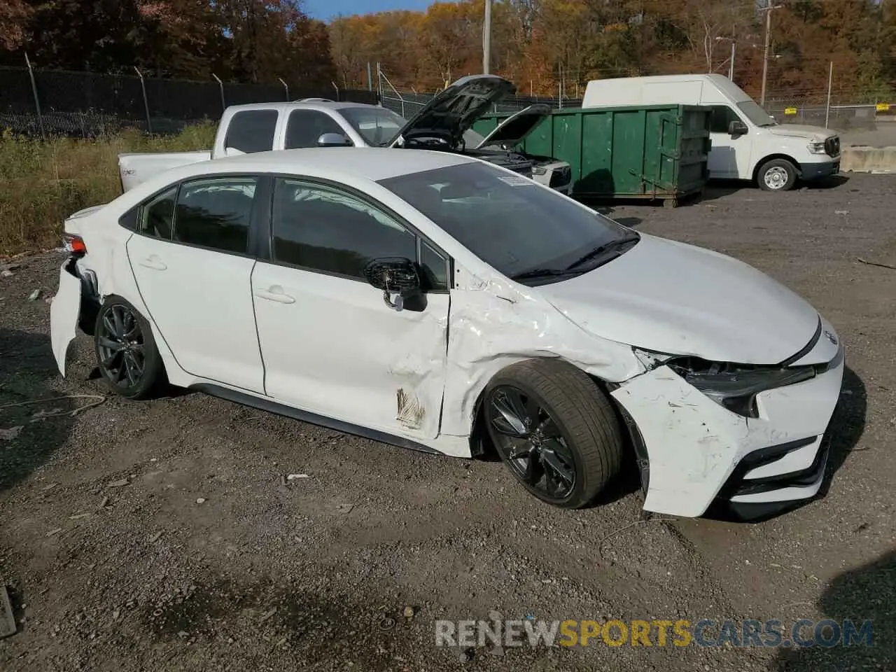 4 fotografías del automóvil dañado JTDBCMFE7R3037603 TOYOTA COROLLA 2024