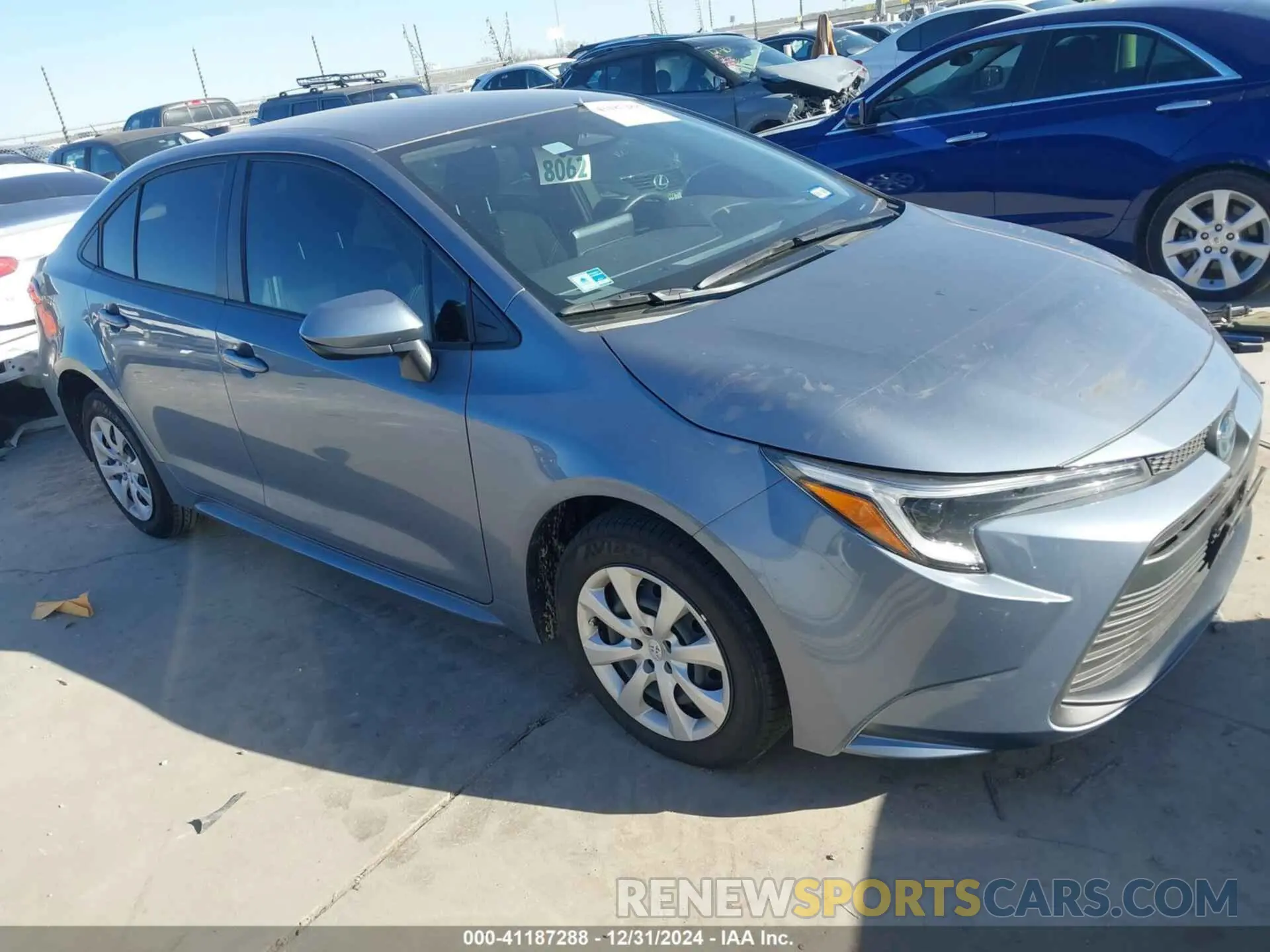 1 fotografías del automóvil dañado JTDBCMFE7R3055583 TOYOTA COROLLA 2024