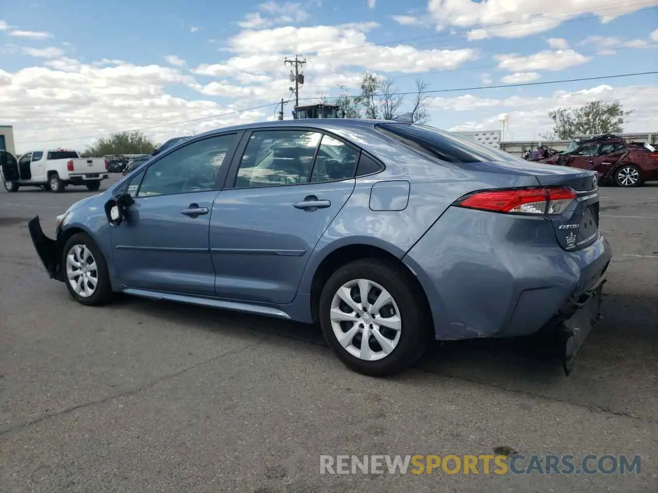 2 fotografías del automóvil dañado JTDBCMFE8R3040980 TOYOTA COROLLA 2024