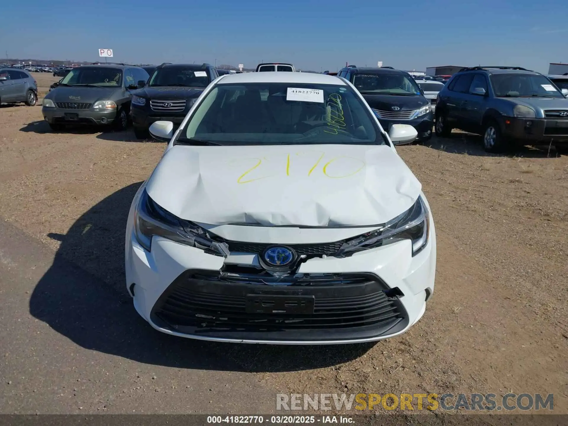 6 fotografías del automóvil dañado JTDBCMFE8RJ025908 TOYOTA COROLLA 2024
