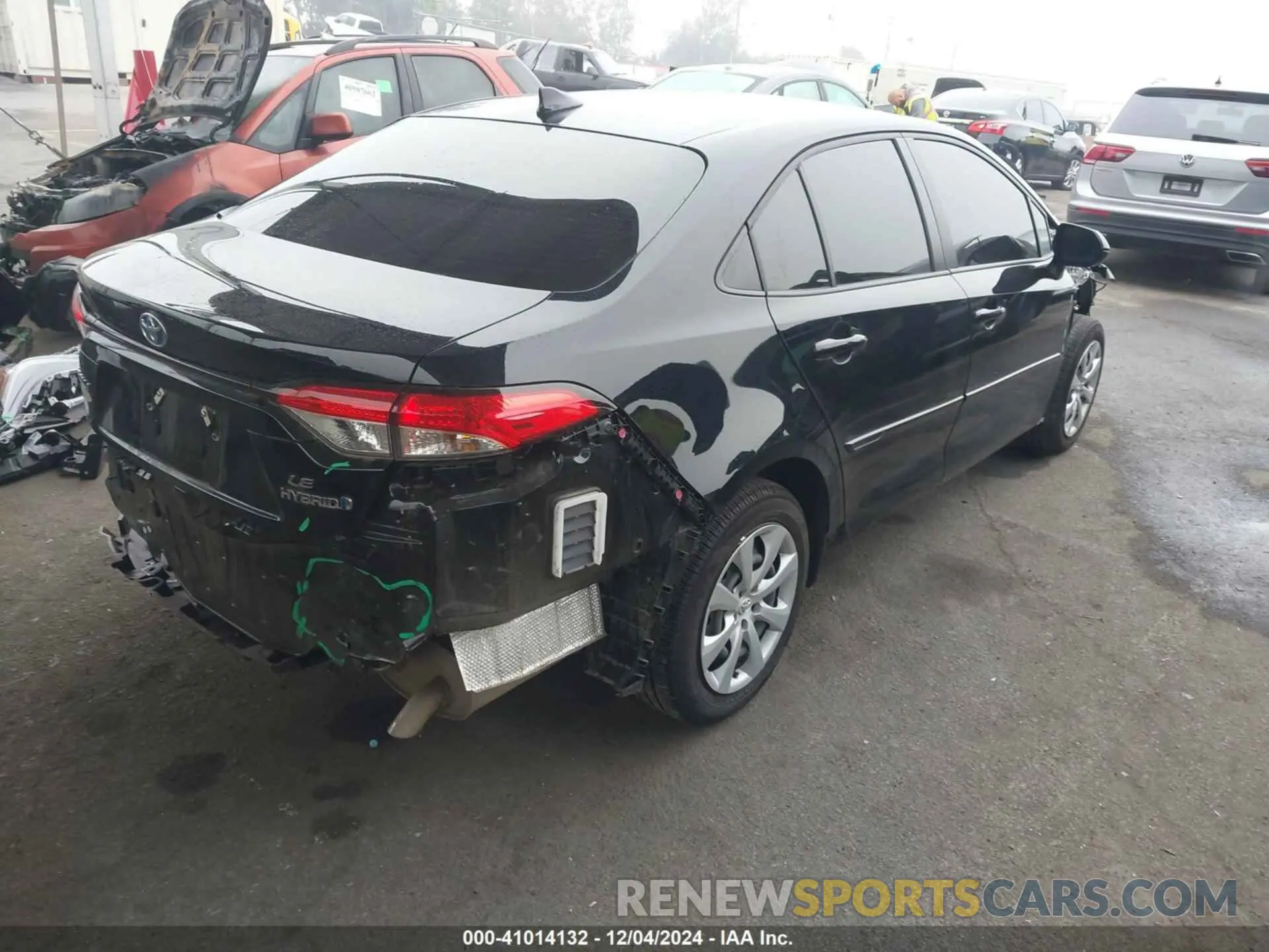 4 fotografías del automóvil dañado JTDBCMFE9R3040549 TOYOTA COROLLA 2024