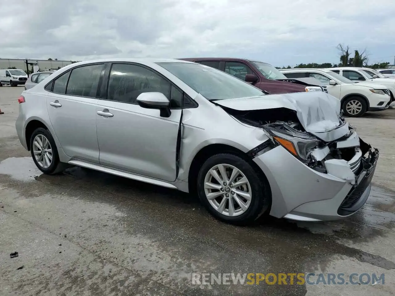 4 fotografías del automóvil dañado JTDBCMFEXRJ021729 TOYOTA COROLLA 2024