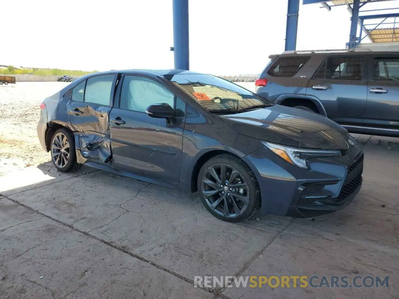 4 fotografías del automóvil dañado JTDBDMHE0R3008843 TOYOTA COROLLA 2024