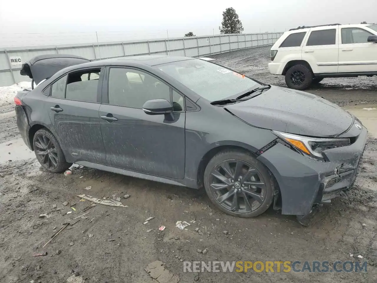4 fotografías del automóvil dañado JTDBDMHE1R3012075 TOYOTA COROLLA 2024