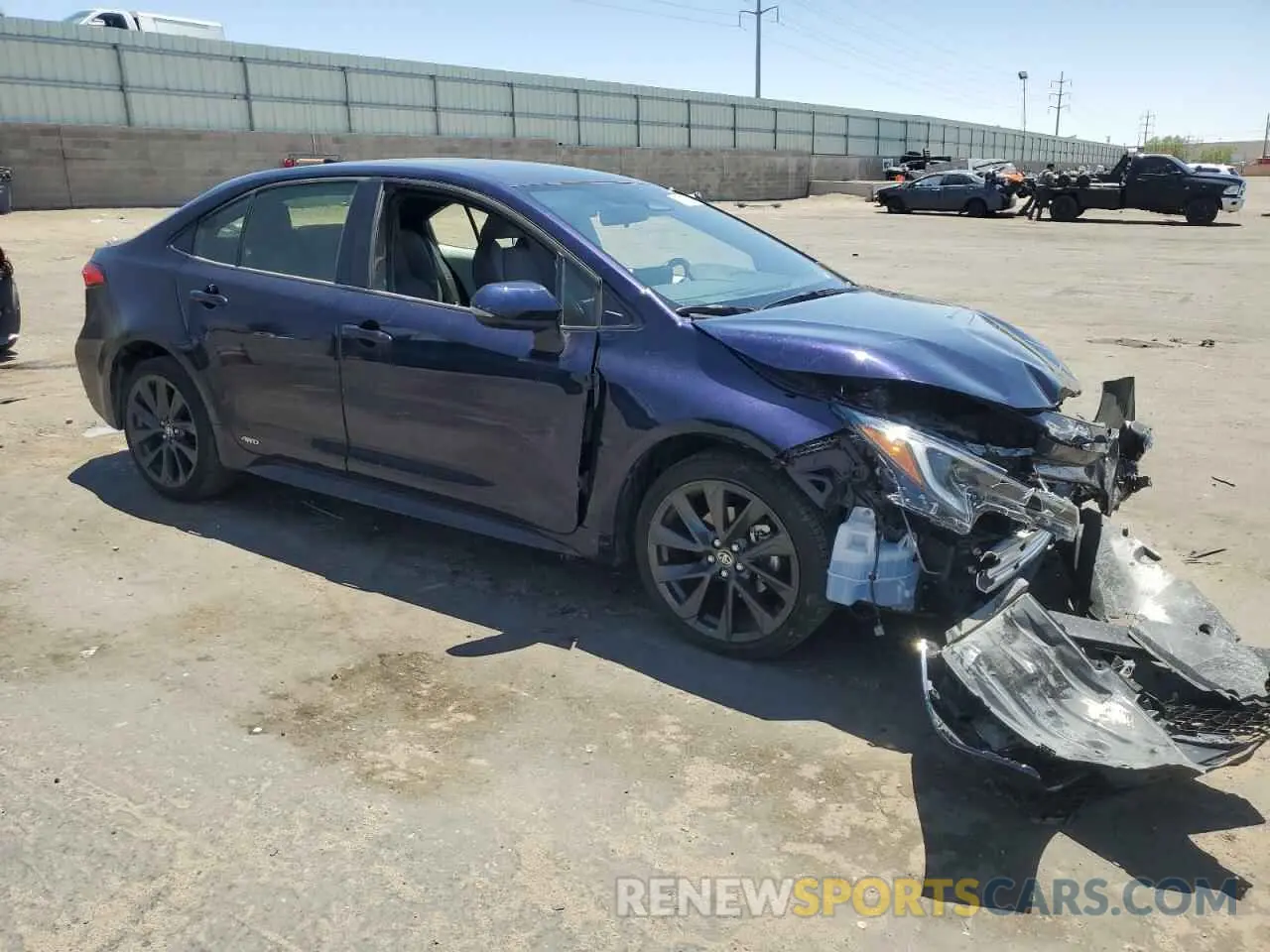 4 fotografías del automóvil dañado JTDBDMHE2RJ007978 TOYOTA COROLLA 2024