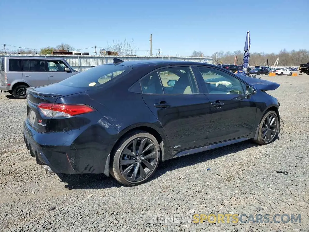3 fotografías del automóvil dañado JTDBDMHE5R3012967 TOYOTA COROLLA 2024